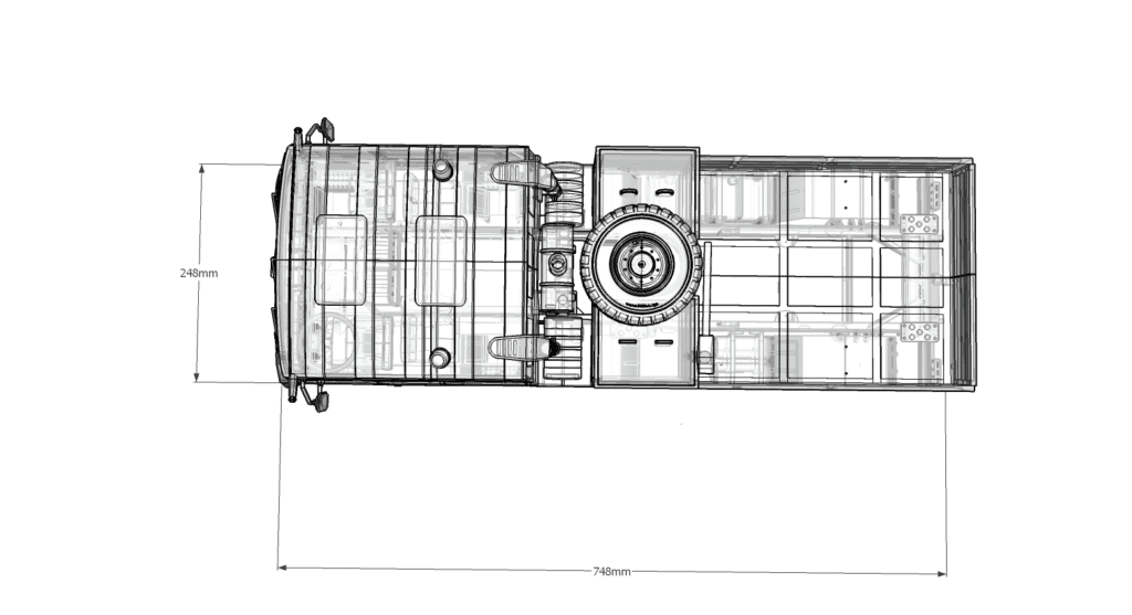 Kabina 815 6x6 ťahač prívesov - rc-kabiny, rc-doplnky, modely