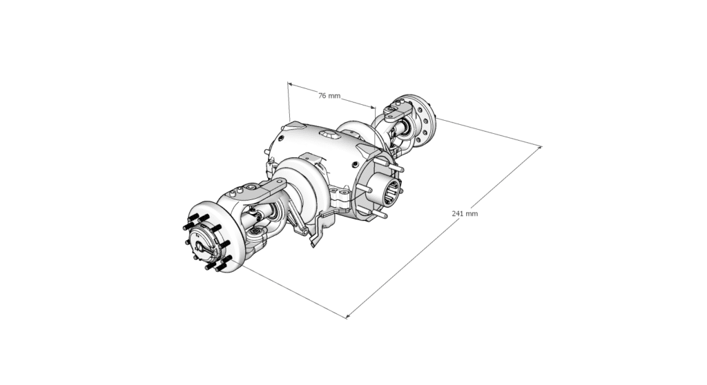 Axle T - front axle - rc-modely