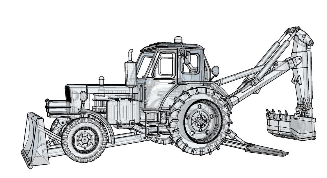 Replica ZETOR 3045 - traktor-modely